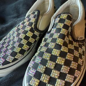 BLING! Vans Kids Checkered Sneakers